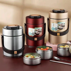 Thermal Lunch Boxes for Food Vacuum Heat Preservation Pot Food Grade Stainless Steel Lunchbox Food Storage Containers