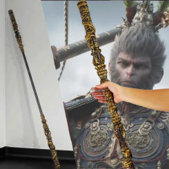 180cm Black Myth Wukong Sword Cudgel Long PU Sun Wukong Weapon Real Full Size Japanese Katana Samurai Sabre Kid Toy Anime Gift
