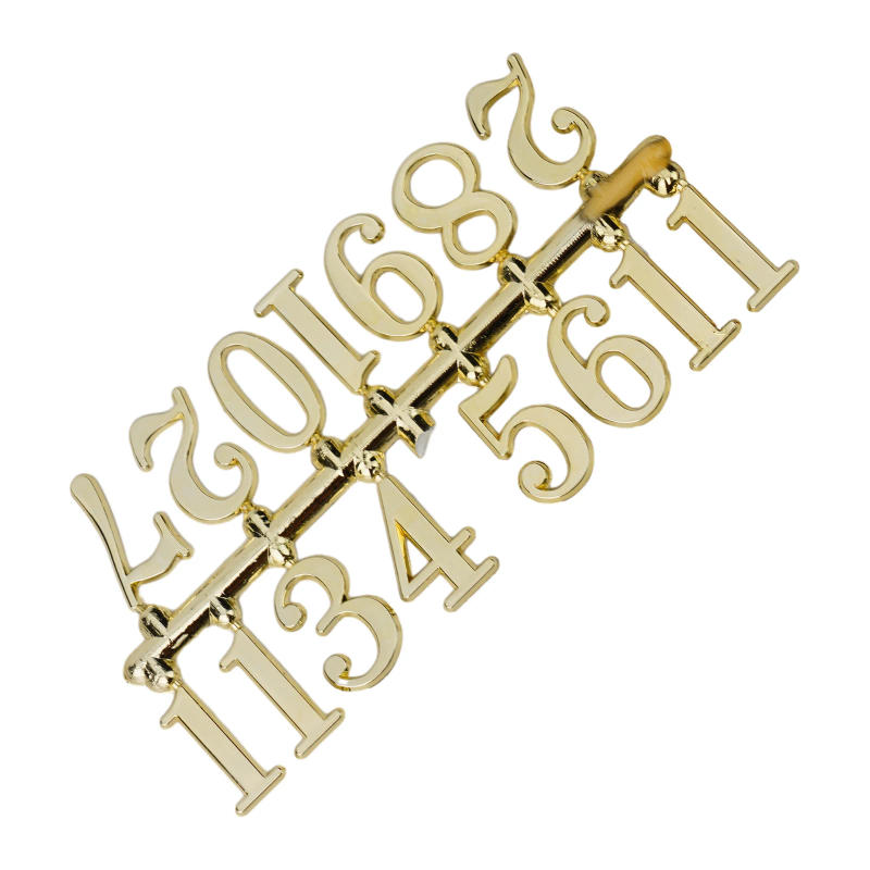 Description Picture 4 of item1 Set Clock Number Plate Roman Arabic  Tricolor Clock Part DIY Clock Numbers Quartz Needle Wall Clock Replace Needle