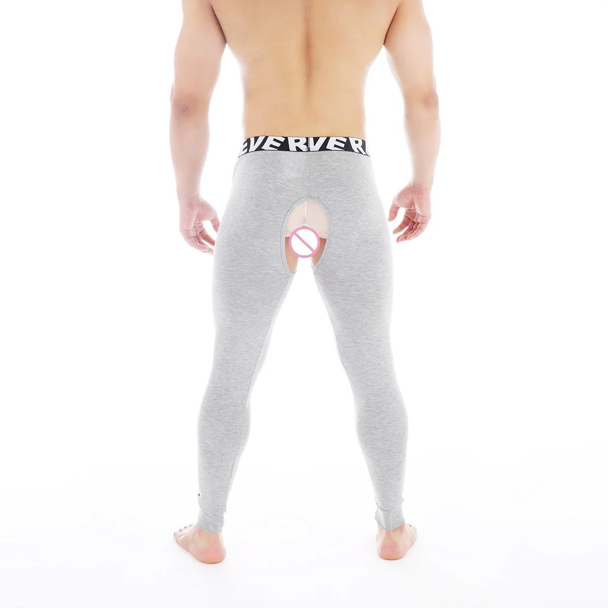 Description Picture 5 of itemMen Thermal Underwear Sexy Breathable Open Crotch Lingerie Long Johns Pajama Pants Autumn Winter Leggings Men Warm Pants for Men