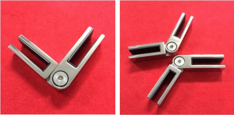 Description Picture 4 of item180 Degree Rotary Clamp Bracket Pool Fencing Balustrade Adjustable Corner Bracket Glass To Glass Corner Clamp