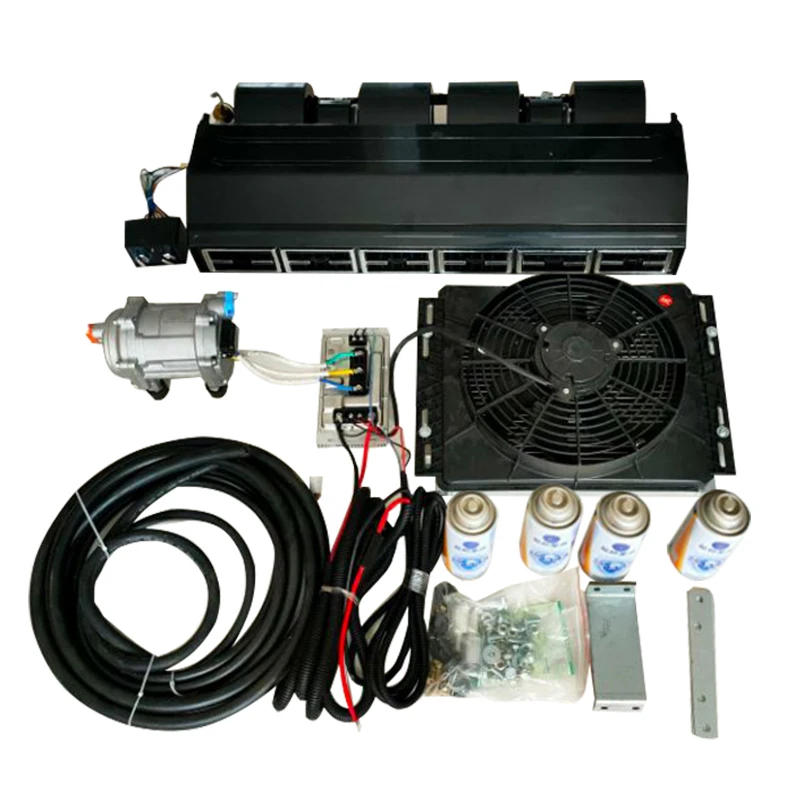 Description Picture 5 of itemA/c 12v kit electric compressor set auto ac air ac under dash kit evaporator 12v car air conditioner kit