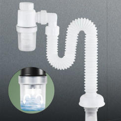 Universal Kitchen Sink Drain Anti Clogging Flexible Downspout Telescopic Flexible Sink Drain Home Sink Hose for Bathroom Sink