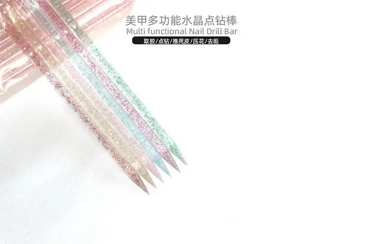 Description Picture 4 of item50pcs Reusable Double-head Crystal Cuticle Pushers Cuticle Removal Tool Orange Wood Nails Pedicure Care Drill Stick Tools