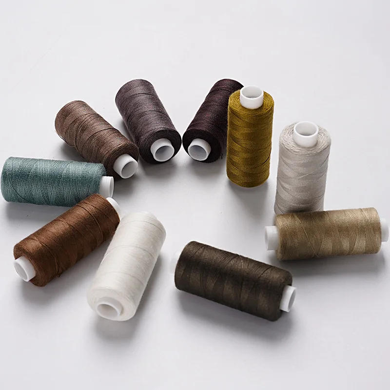 Description Picture 5 of item10 Spool Set 402 Sewing Thread 400 Yard Each Spool Household Solid Color Polyester Embroidery Thread Sewing Accessories