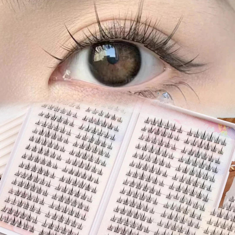 Description Picture 2 of itemSunflower False Eyelash Book Large-capacity Natural Comic Fairy Fake Eyelash Individual Cluster Lashes Korean Idol Eye Makeup