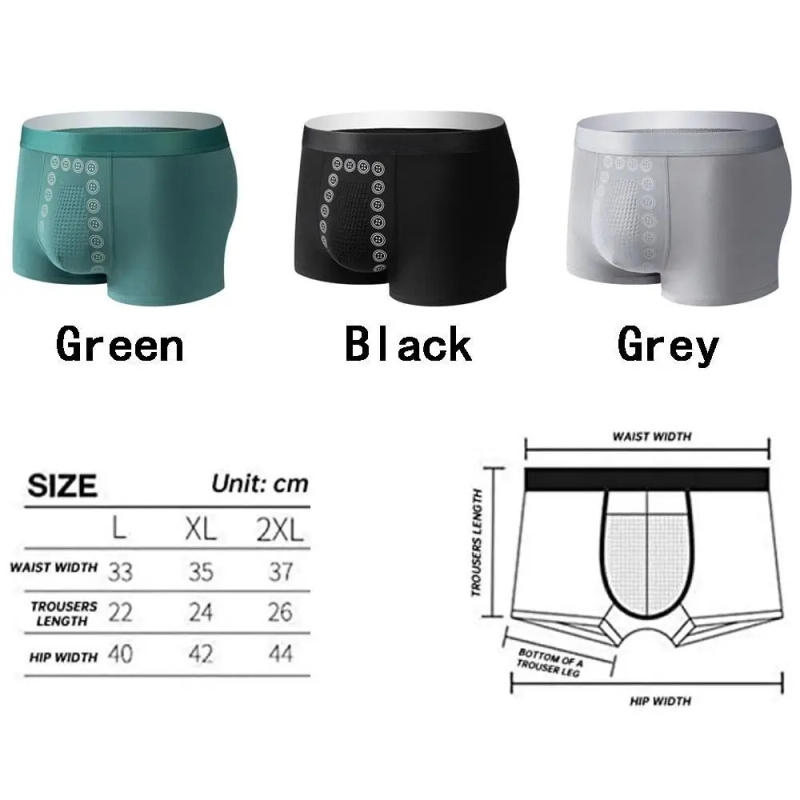 Description Picture 2 of item1Pc Shorts Men's Ice Silk Underwear Cool Underpants Breathable Magnetic Sexy Thin Four Corner Panties Lingerie Wholesale L-4XL
