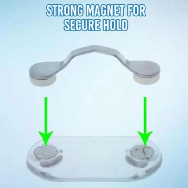 Description Picture 3 of itemMultifunction Magnetic Hang Eyeglass Holder Glasses Hook Sunglasses Headset Line Clips Portable Clothes Magnet Clip Buckles