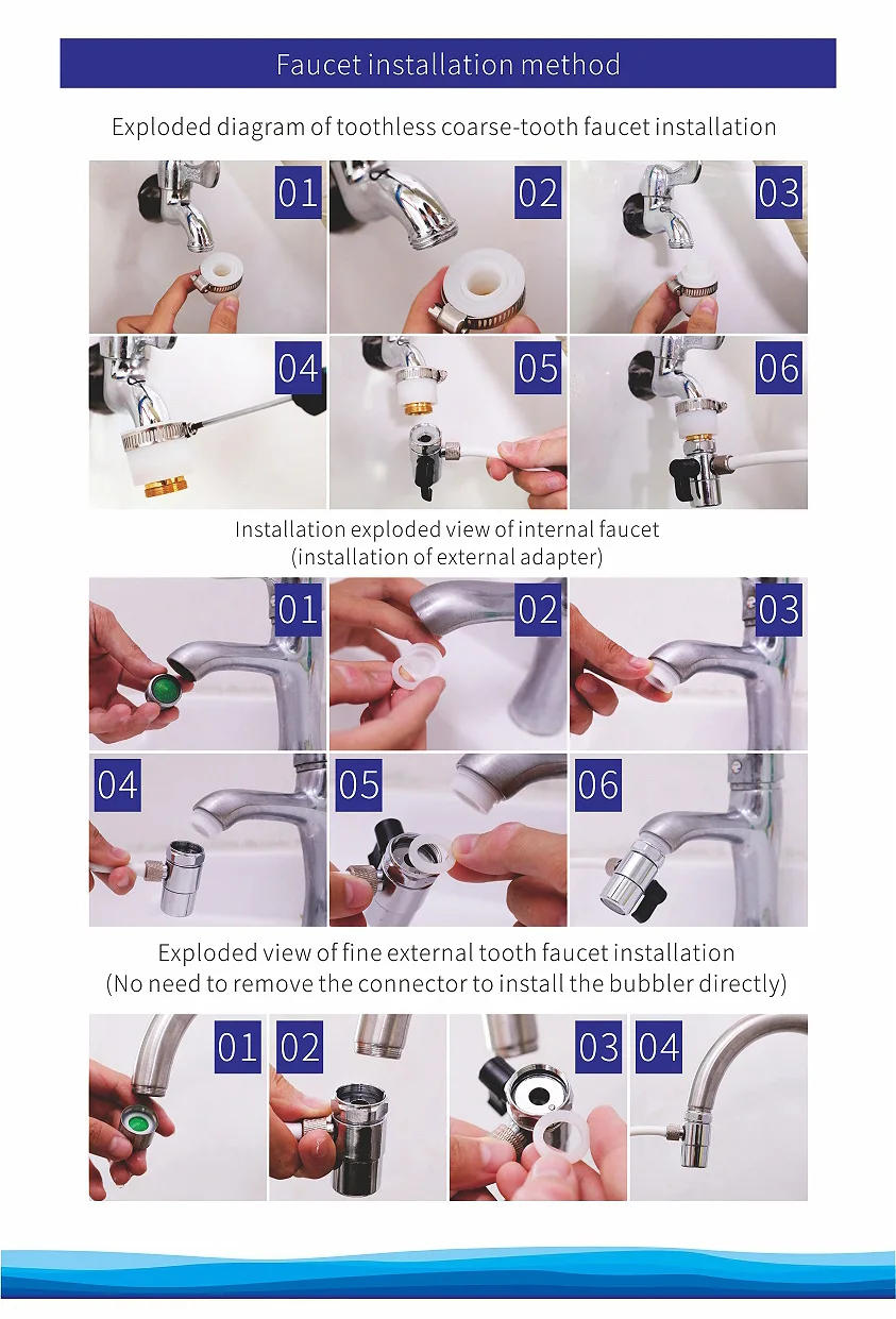 Description Picture 5 of itemWater Purifier System Transparent Whole House Water Filter System Ceramic Filter Tap Water Kitchen Remove 99.99% Contaminants