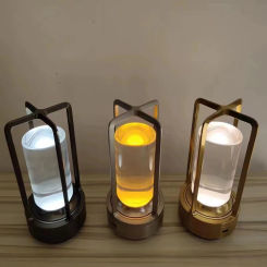 Table lamp LED crystal desk lamp rechargeable touch night light bedroom bedside table dining room decorative light
