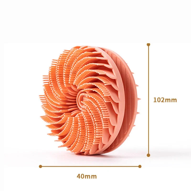 Description Picture 3 of itemSoft Silicone Body Scrubber Scalp Exfoliating Non-irritating Body Wash Massager Bath Shower Brush Body Scrub Skin Care Bath Tool