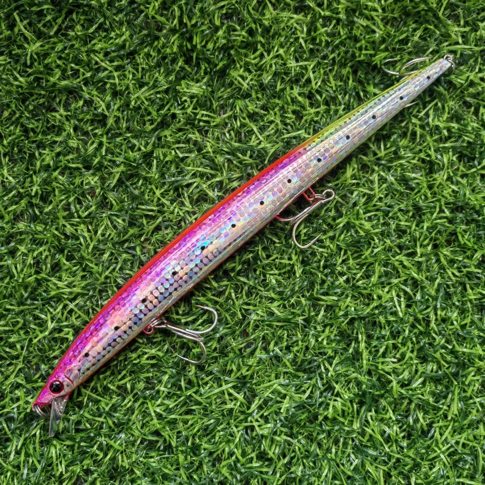 Description Picture 6 of itemjerk Minnow 210mm/34g Lure Long Casting Minnow Floating Pesca jerkbaits body steel stainless hardcore minnow