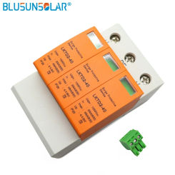 LEADER High Performance 3PDC1000V 20~40KA Din Rail Surge Protective Device with Remote Ssignaling House Solar PV System Arrester
