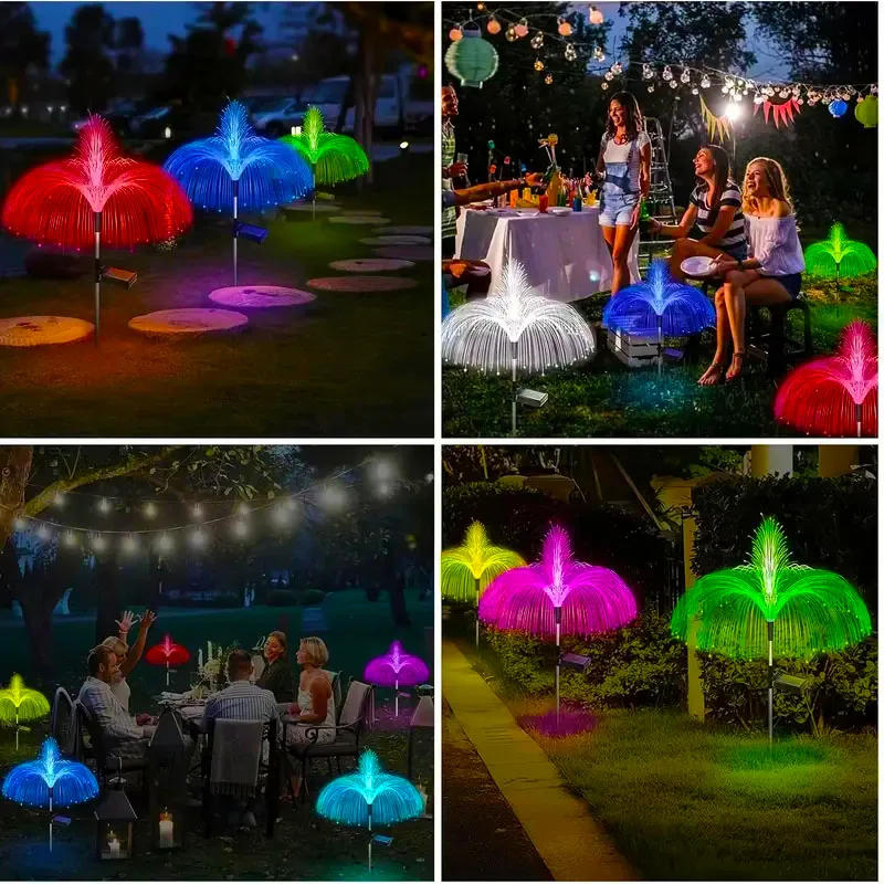 Description Picture 3 of itemSolar Jellyfish Reed Lights Outdoor 7Color Changing LED Lawn Path Lights Garden Walkway Decorative Fairy light Rechargeable