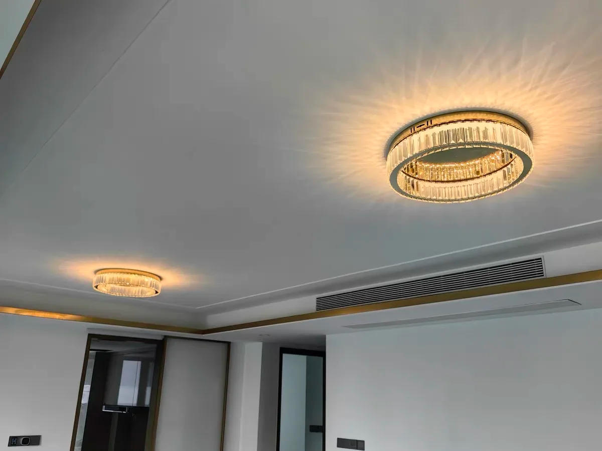 Description Picture 6 of itemModern Designer Ceiling Lamps Light Luxury Originality Crystal Lamp Hotel Villa Woonkamer Bedroom Indoor Art Fixtures Home Decor