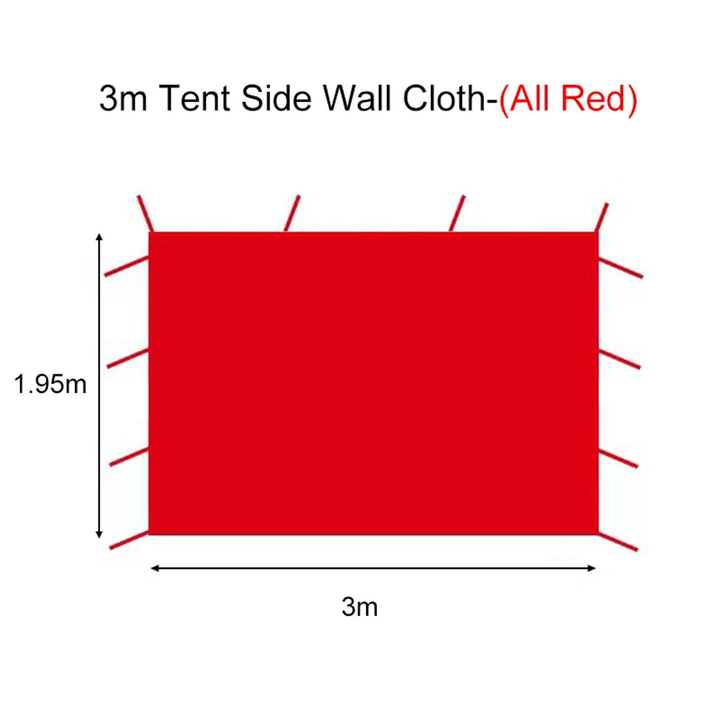 Description Picture 3 of itemOutdoor Tent Side Wall Cloth Waterproof Sunshade Gazebo Wrap Cloth Replaceable Gazebos Shade Cloth 3/6/9/12m