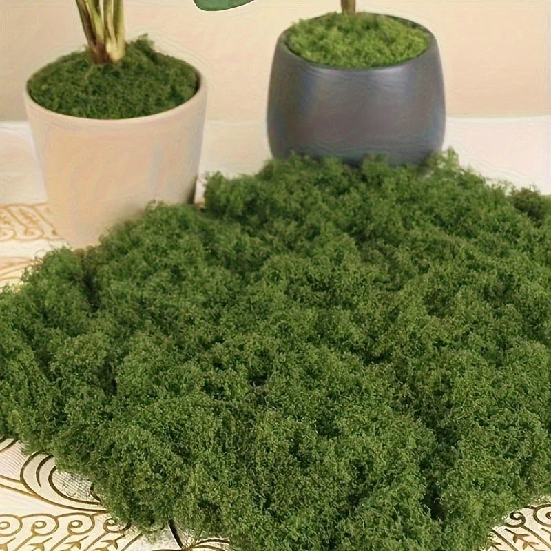 Description Picture 2 of item1 \ 5 \ 8 pcs artificial simulated moss, lawn decoration, DIY simulated moss=, green plant lawn potted decoration