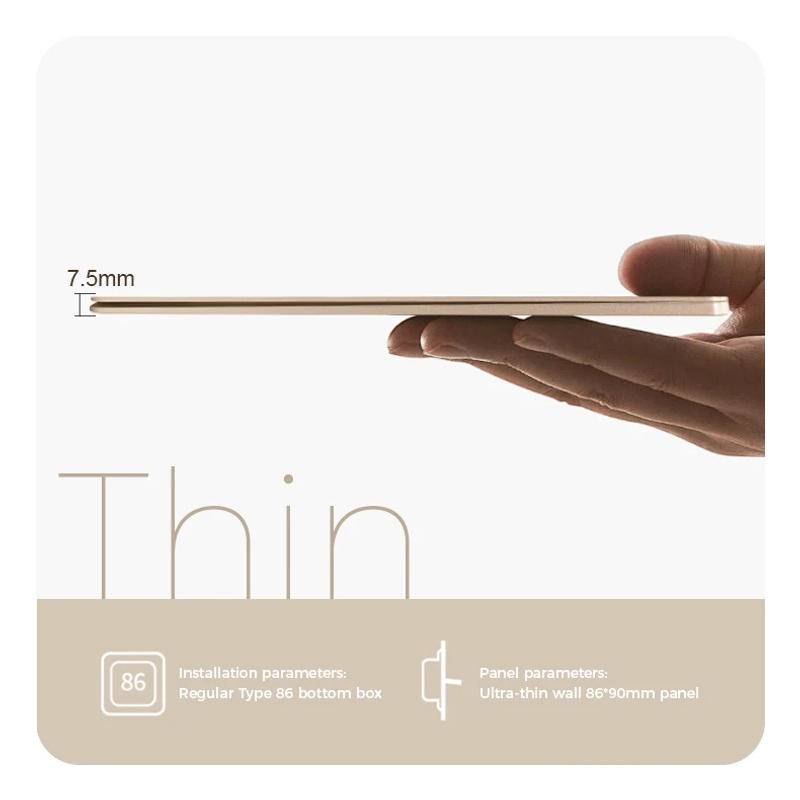 Description Picture 3 of itemAvoir Wall Push Button Switch 2Way On Off Gold Plastic Panel Electrical Outlets 13A UK Plug Double Power Socket Home Appliance