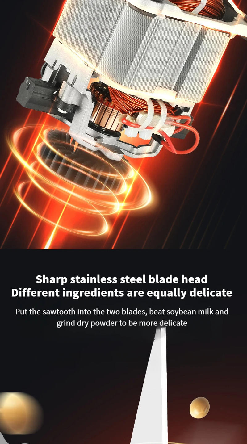 Description Picture 5 of item1.5L multifunctional wall breaking machine, double cup squeezing mixer, household portable electric fruit and vegetable juicer.