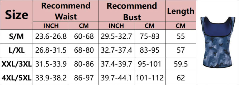 Description Picture 3 of itemYBFDO Women Body Shaper Set Camouflage Sweat Sauna Pants Tank Tops Vest Fitness Control Panties Waist Trainer Slimming Shapewear