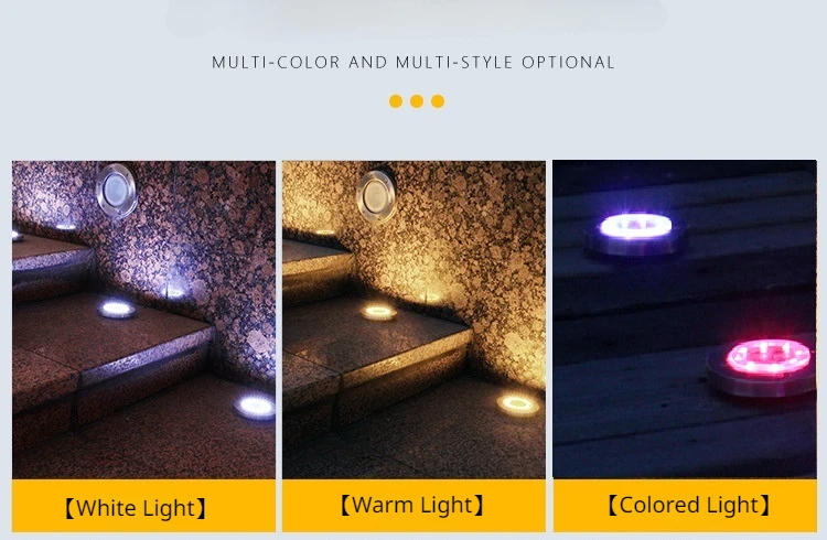 Description Picture 5 of item1/6Pcs Solar Ground Lights Waterproof Outdoor, LED Underground Light Landscape Garden Lights for Pathway,Yard,Lawn,Driveway