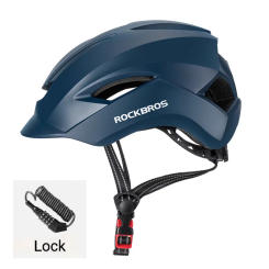 Cycling Helmet with Lock Bike Scooter Helmet for Commuting Delivery Urban Men Women Motorcycle Safety Helmet withAnti-Theft Lock