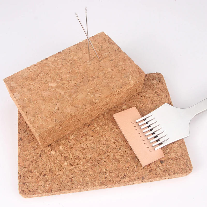 Description Picture 2 of itemQJH 2 Piece Leather Craft Punching Pad Rubber Mute Board Cutting Hole Stamping Tool, Stamping Mallet Mat Protective DIY Craft