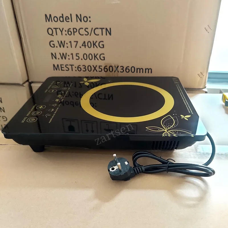 Description Picture 5 of item2200W Electric Induction Cooker Boiler Waterproof Stir-Fry Cooking Plate Intelligent Hot Pot Stove Burner