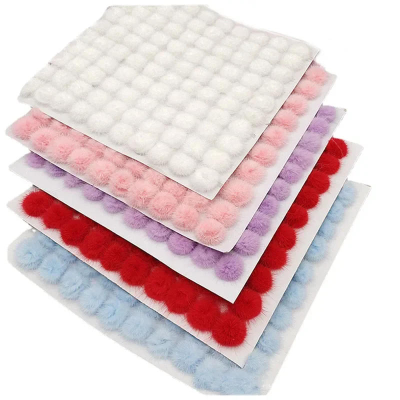 Description Picture 2 of itemMink Pompom 25mm-30mm Fur Balls DIY Pompon for Sewing on Knitted Keychain Scarf Hats DIY Jewelry Crafts Accessories pompones