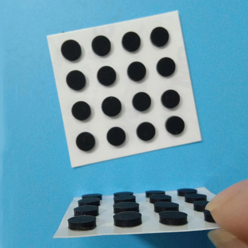 Description Picture 4 of itemSelf-adhesive silicone feet gaskets Soft Silicone Rubber Anti Slip Bumpers Feet Pads Damper Buffer Cabinet Bumpers OD11-20MM