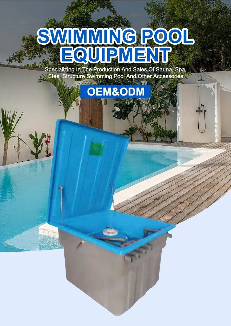 Description Picture 2 of itemPool DecorationUnderground Water Filter System Multifunctional Inground Sand Filter With Pump For Swimming Pool