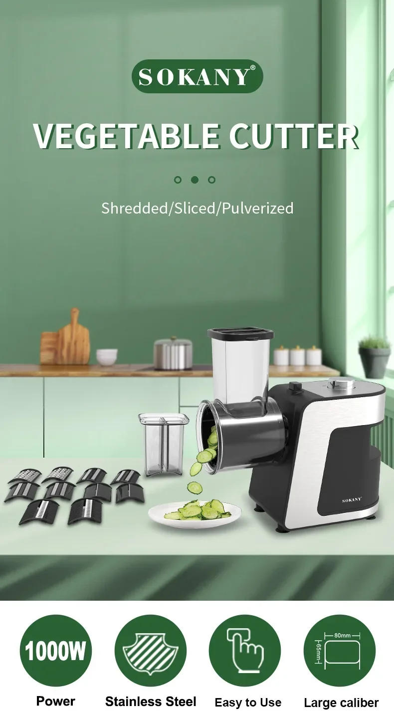 Description Picture 2 of itemHouselin Professional Salad Electric Slicer/Shredder, Vegetable Chopper Slicer Attachment for Grater / Shredder