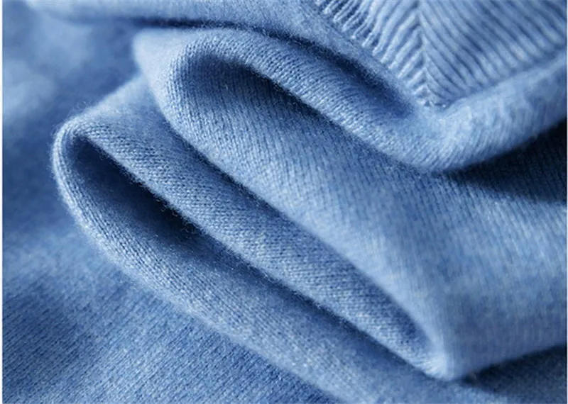 Description Picture 4 of itemSoft Cashmere Sweater Men's Clothing Knit V-neck Pullovers Bottom Shirt Korean Luxury Clothes Sweater New