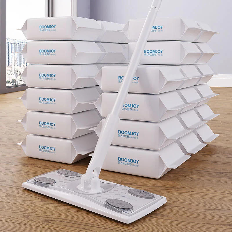 Description Picture 2 of item35PCS Dry Sweeping Cloths Disposable Duster Refills Mop Pads for Cleaning Scrubbing Flooring Sweeper Broom Electrostatic Cloths