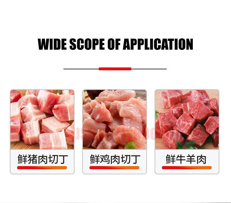 Description Picture 5 of itemElectric Meat Cutting Machine High-power Double Motor Meat Diced Shredder Machine