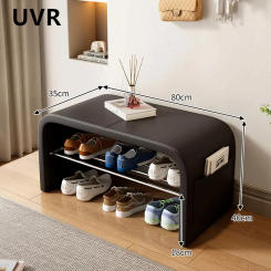 UVR Light Luxury Entrance Stool Living Room Shoe Bench Living Room Sofa Bed End Bench Home Bedroom Shoe Cabinet Furniture