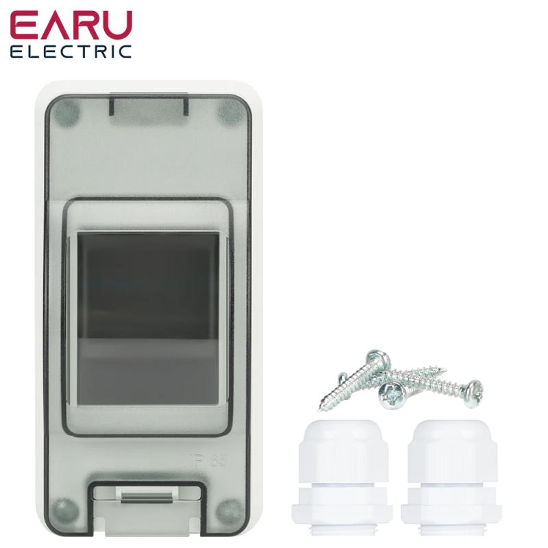 Description Picture 2 of itemHT-2 IP65 Waterproof Distribution Breaker Box Panel Installation 2 WAY PC ABS Plastic Outdoor Electrical MCB Solar Junction Box