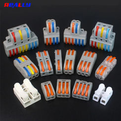 PCT Quick Terminal Lamp Multi-Function Wire Connector Junction Box One In Two Out Three/Four Out Split Wire Parallel Device