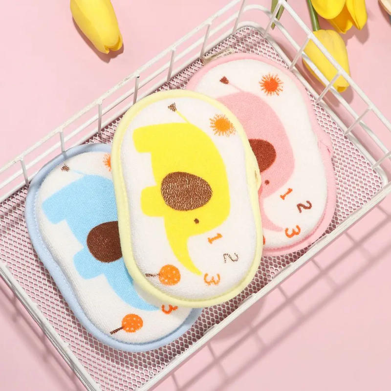 Description Picture 5 of item1PC Elephant Pattern Bath Sponge Comfortable Soft Towel Infant Children Rub Baby Rubbing Body Wash Sponge Bathroom Accessories