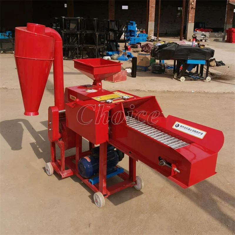Description Picture 5 of itemElectric Grass Shredder Forage Grass Chopper Farm Hay Chaff Cutter Straw Livestock Feed Making Machine