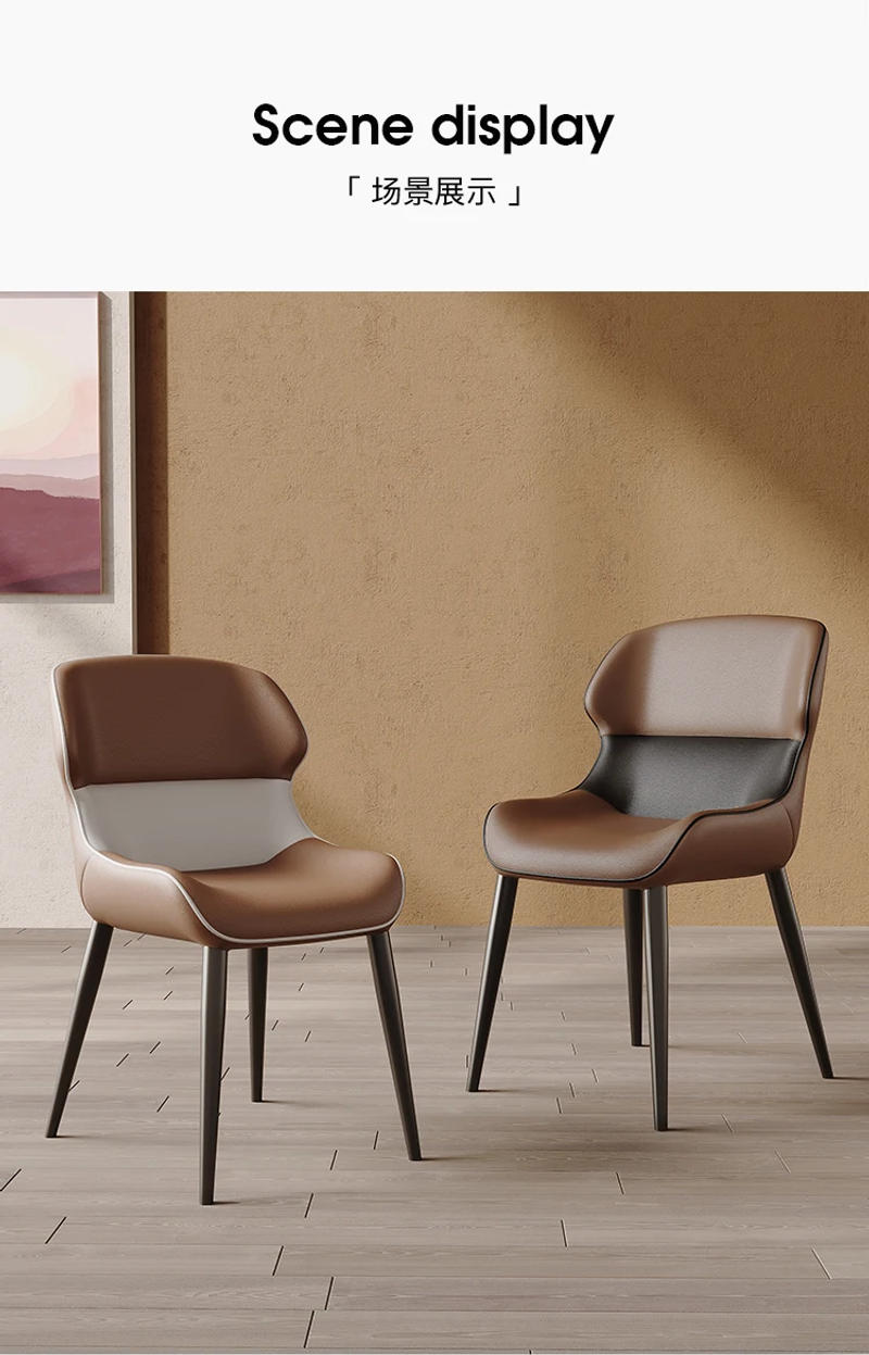 Description Picture 3 of itemDining Chairs Set Of 2 Elastic Aesthetic Outdoor Modern Living Room Chairs Kitchen Luxury Chaises Salle Manger Home Furniture