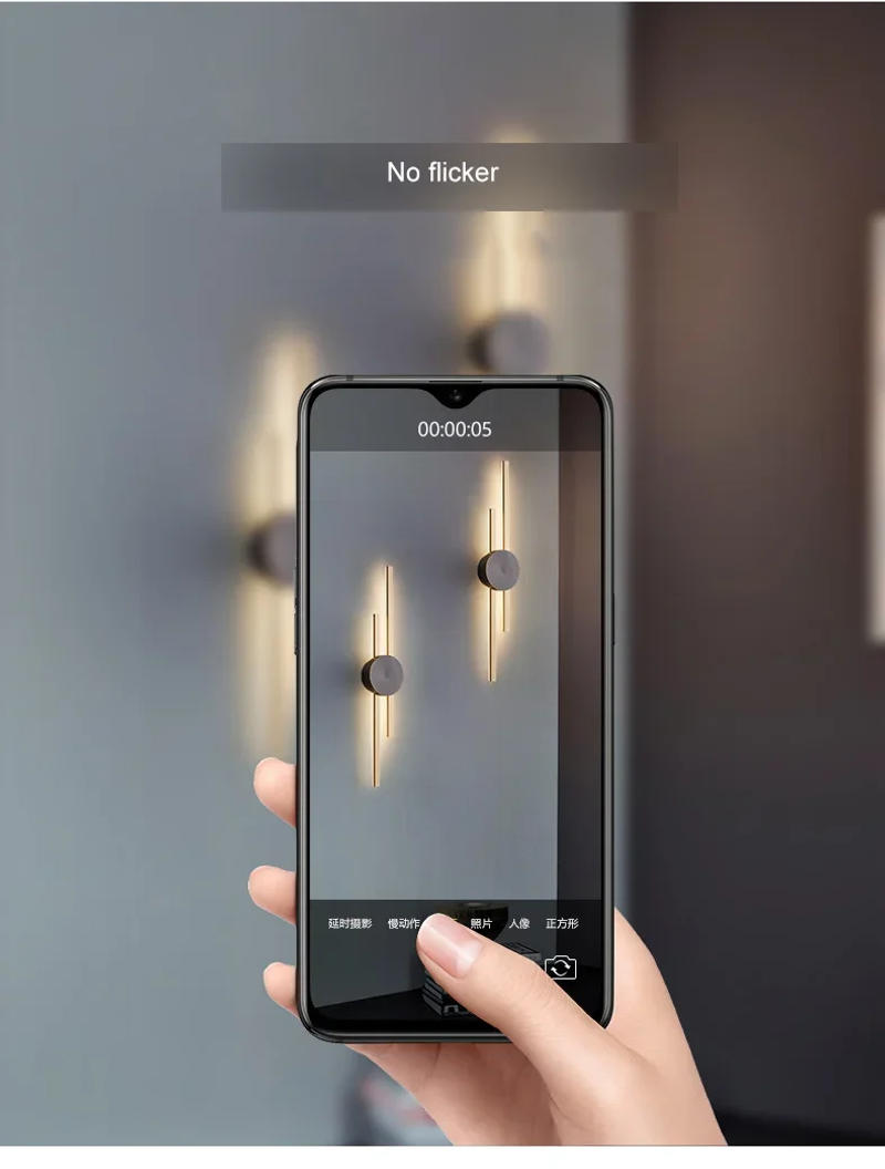 Description Picture 6 of itemLight Luxury Minimalist Bedroom Bedside Copper Wall Light Creative Long Aisle Living Room TV Background Wall Lamp Sconce