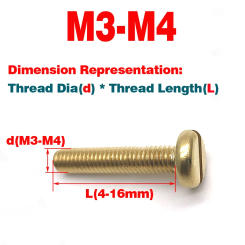 Copper Slotted Screw / Pan Head M4M5M6M8