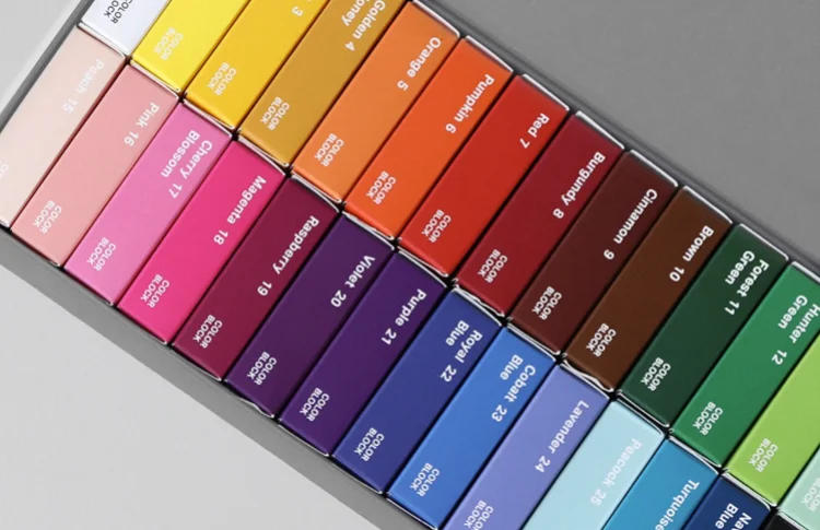 Description Picture 5 of item28 Color Set Brick Candle Solid Pigment Homemade Aromatherapy Candle DIY Material Wax Sheet Crafts Coloring Dye Making Supplies