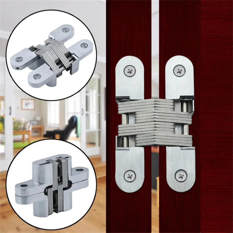 Description Picture 5 of itemCross Hinge High-quality Stainless Steel 180 Degree Concealed Hinge Folding Door Hinge Invisible Hinge 경첩 힌지 Bisagras Visagras