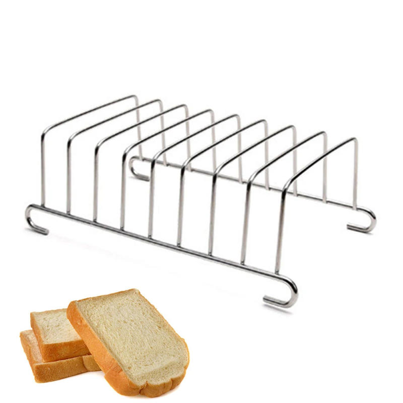 Description Picture 3 of itemStainless Steel Bread Cooling Rack Toast Loaf Stand Restaurant Cooling Grid Rectangle Air Fryer Accessories Home Pancake Holder