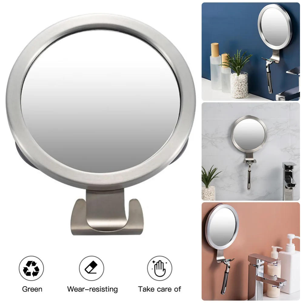 Description Picture 5 of itemWith Shaver Holder Powerful Suction Cup Bathroom Anti-fog Mirror Bath Shower Mirrors Wall Mounted Make Up Man Shaving Mirror