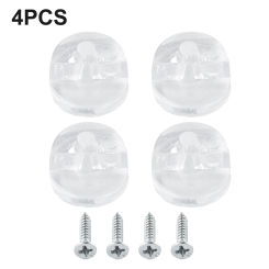 4pcs Mirror Mounting Clips Lightweight Mirror Wall Clips Fixing Kit Frameless Clips Glass Bracket For Fixing Glass Cabinet Doors