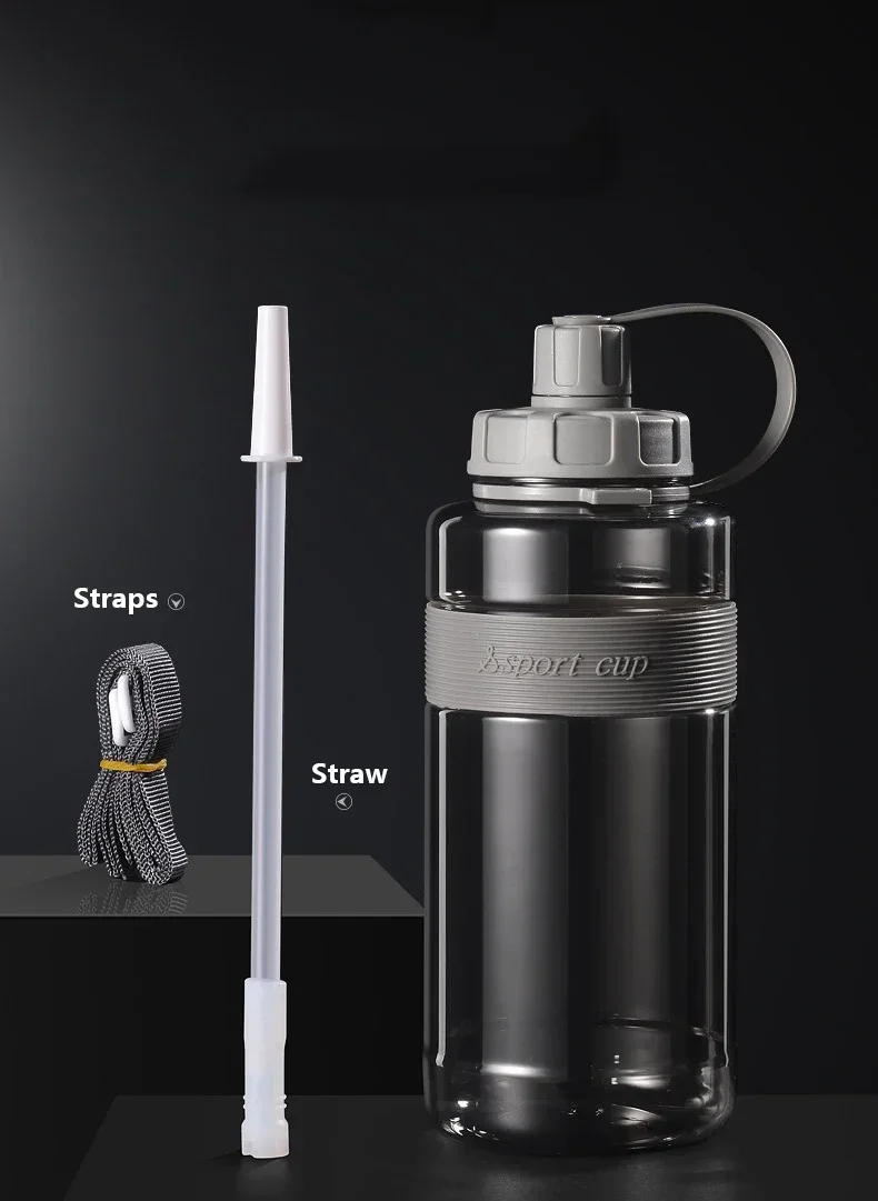 Description Picture 3 of item2 Liter Big Water Bottle with Straw 2L/1.5L/1L/0.6L Large Capacity School Gym Sports Drinking Bottles BPA Free Fitness
