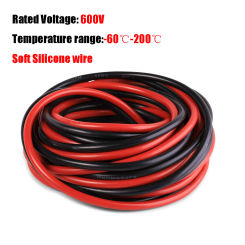 Heat Resistant Silicone Electrical Wire Flexible Stranded Tinned Copper Wire Red Black Gauge Cable for Solar Panel Auto Battery